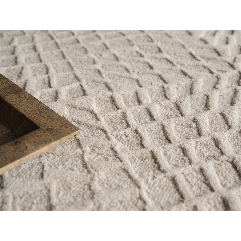 Sandro Hand-Tufted New Zealand Wool Silver 14'x18' Area Rug