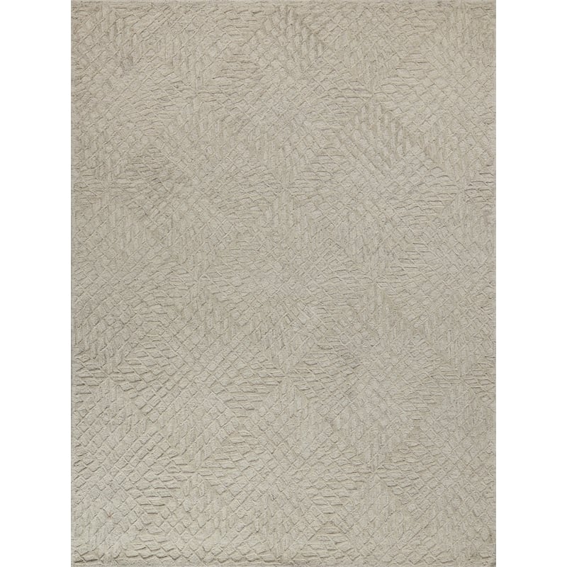 Sandro Hand-Tufted New Zealand Wool Silver 4'x6' Area Rug