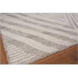 Scandinavian Handloomed New Zealand Wool Gray/Ivory 5'x8' Area Rug