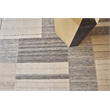 Scandinavian Handloomed New Zealand Wool Ivory/Blue/Gray 5'x8' Area Rug