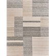 Scandinavian Handloomed New Zealand Wool Ivory/Blue/Gray 5'x8' Area Rug