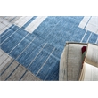 Scandinavian Handloomed New Zealand Wool Blue/Ivory 3'x5' Area Rug