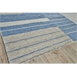 Scandinavian Handloomed New Zealand Wool Blue/Ivory 4'3