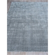 Serena Handloomed Nylon/Bamboo Silk Black 8'x10' Area Rug