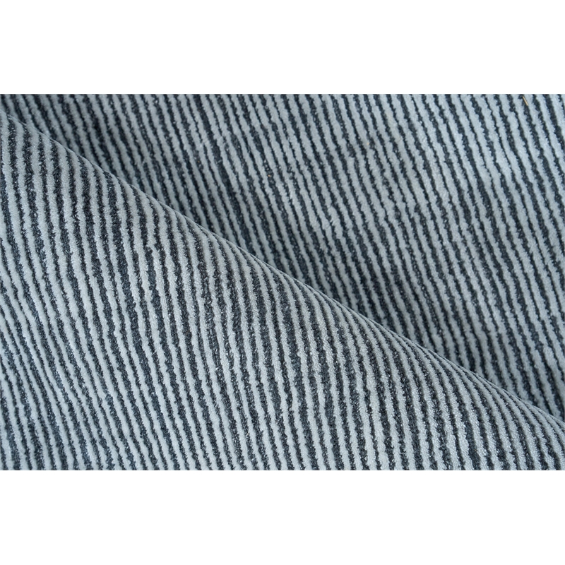 Serena Handloomed Nylon/Bamboo Silk Black 8'x10' Area Rug