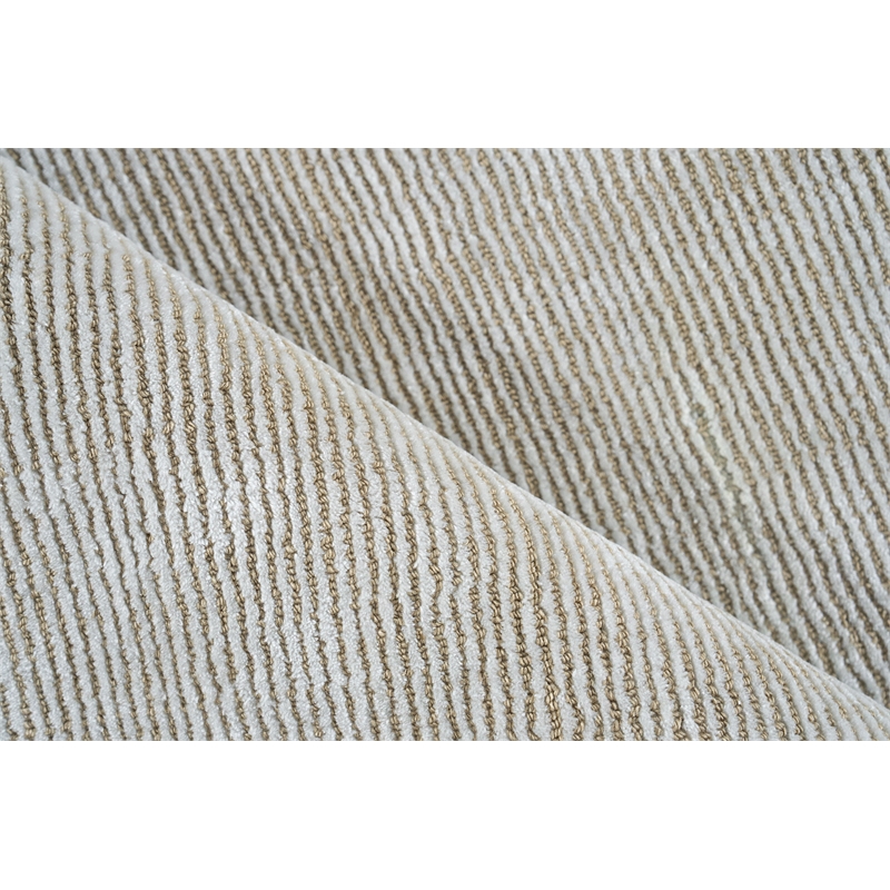 Serena Handloomed Nylon/Bamboo Silk Beige 8'x10' Area Rug