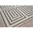 Studio Hand-Tufted New Zealand Wool Ivory/Black 6'x9' Area Rug