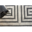 Studio Hand-Tufted New Zealand Wool Ivory/Black 6'x9' Area Rug