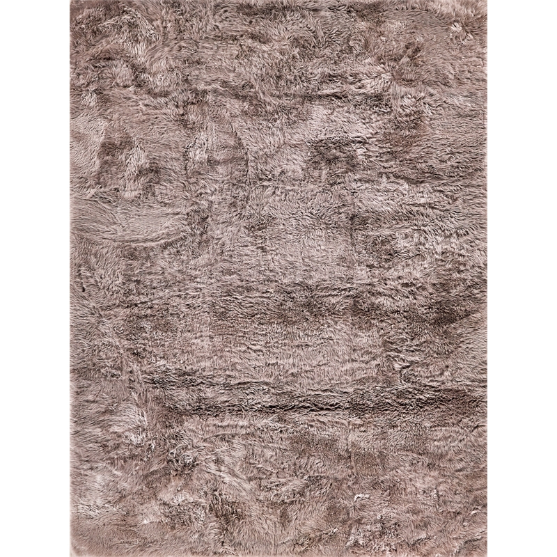 Sheepskin Hand-Tufted New Zealand Sheepskin Mushroom 2'x3' Area Rug