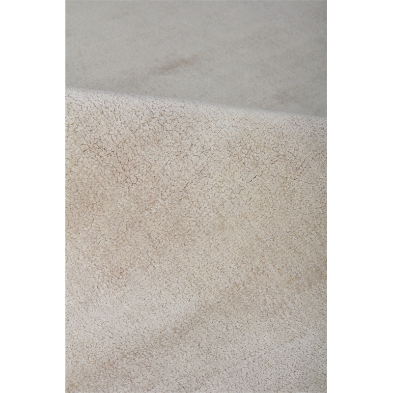 Silk Handloomed Silk Silver 8'x10' Area Rug