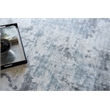 Sky Handloomed Wool/Bamboo Silk Gray/Blue 14'x18' Area Rug