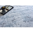 Sky Handloomed Wool/Bamboo Silk Gray/Blue 14'x18' Area Rug