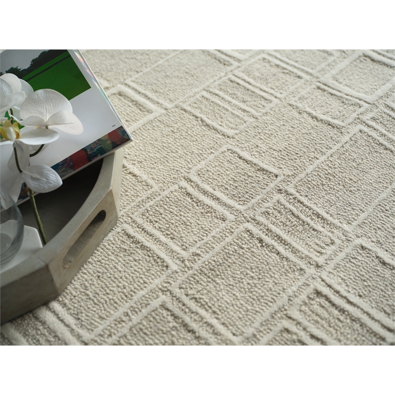 Soho Hand-Tufted New Zealand Wool Silver/Ivory 9'x12' Area Rug