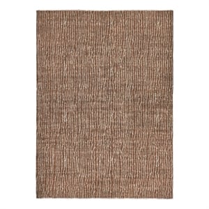 Soho Hand-Knotted New Zealand Wool Brown 6'x9' Area Rug