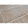 Stone Wash Gazni Handloomed Wool/Bamboo Silk Terracota/Silver 6'x9' Area Rug