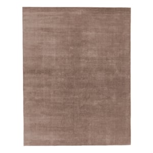 Smart Gem Handloomed Wool/Viscose Mink 12'x15' Area Rug