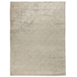 Smooch Geo Handloomed Bamboo Silk Silver 6'x9' Area Rug