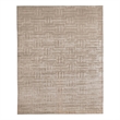 Smooch Geo Handloomed Bamboo Silk Beige 8'x10' Area Rug