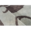 Soho Hand-Knotted New Zealand Wool Blue/Chocolate 9'x12' Area Rug