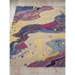 Solara Hand-Tufted New Zealand Wool/Viscose Purple/Yellow/Multi 8'x10' Area Rug
