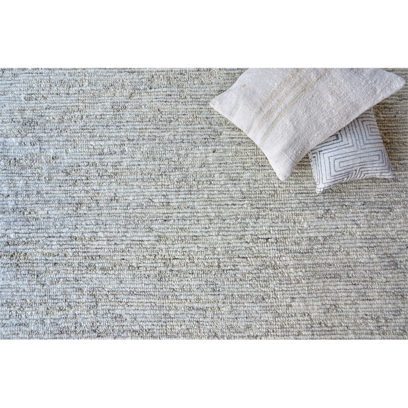 Sorrento Flatweave New Zealand Wool Silver 10'x14' Area Rug