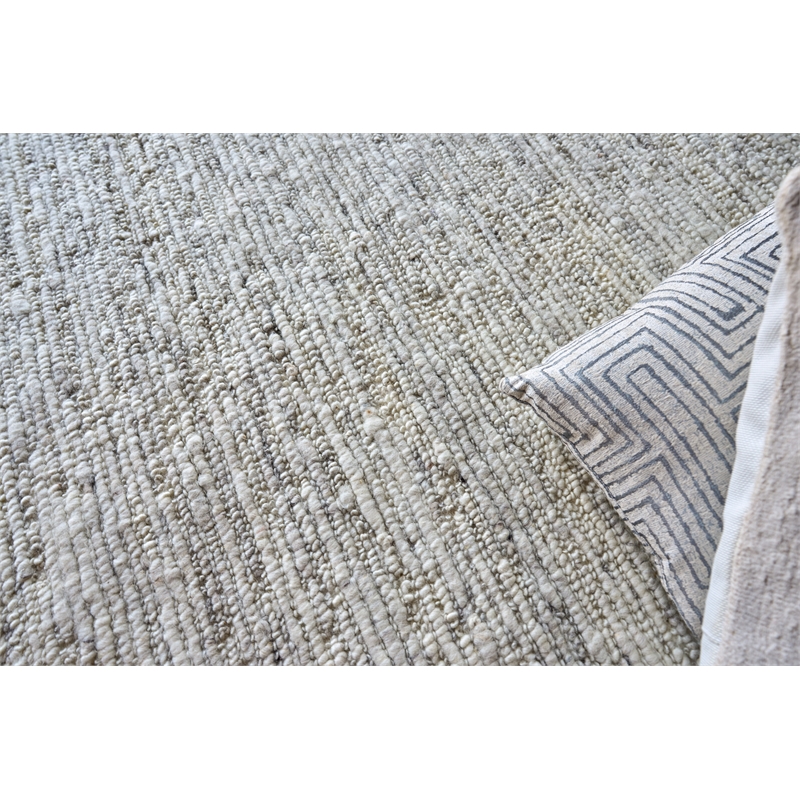 Sorrento Flatweave New Zealand Wool Silver 10'x14' Area Rug