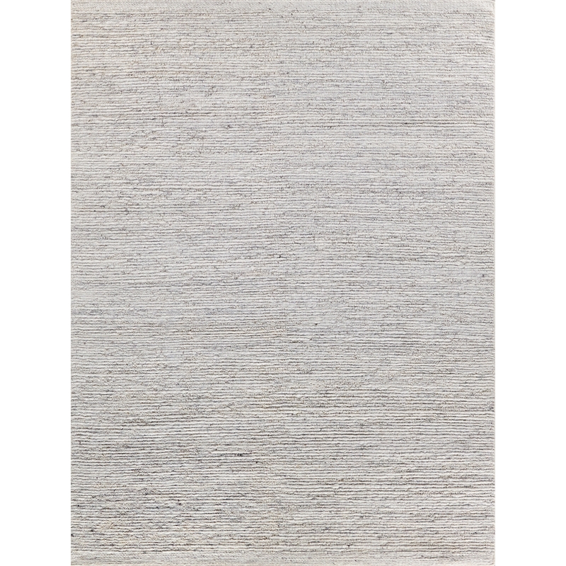 Sorrento Flatweave New Zealand Wool Silver 10'x14' Area Rug