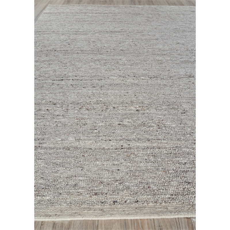 Sorrento Flatweave New Zealand Wool Gray 10'x14' Area Rug