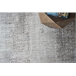Stone Wash Gazni Handloomed Wool/Bamboo Silk Silver/Taupe 9'x12' Area Rug