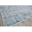 Stone Wash Gazni Handloomed Wool/Bamboo Silk Blue 14'x18' Area Rug