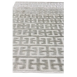 Smooch Geo Handloomed Bamboo Silk Silver 6'x9' Area Rug