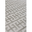 Smooch Geo Handloomed Bamboo Silk Silver 6'x9' Area Rug