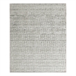 Smooch Geo Handloomed Bamboo Silk Silver 6'x9' Area Rug
