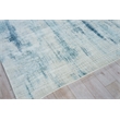 Stone Wash Gazni Handloomed Wool/Bamboo Silk Blue 4'x6' Area Rug