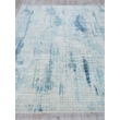 Stone Wash Gazni Handloomed Wool/Bamboo Silk Blue 4'x6' Area Rug