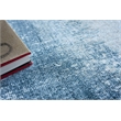 Stone Wash Gazni Handloomed Wool/Bamboo Silk Blue 4'x6' Area Rug