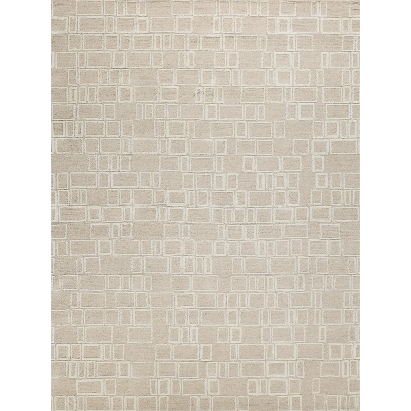 Soho Hand-Tufted New Zealand Wool Beige/Ivory 8'x10' Area Rug