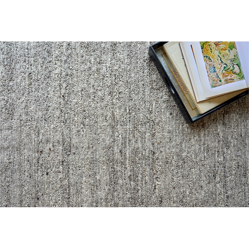 Sorrento Flatweave New Zealand Wool Gray 9'x12' Area Rug