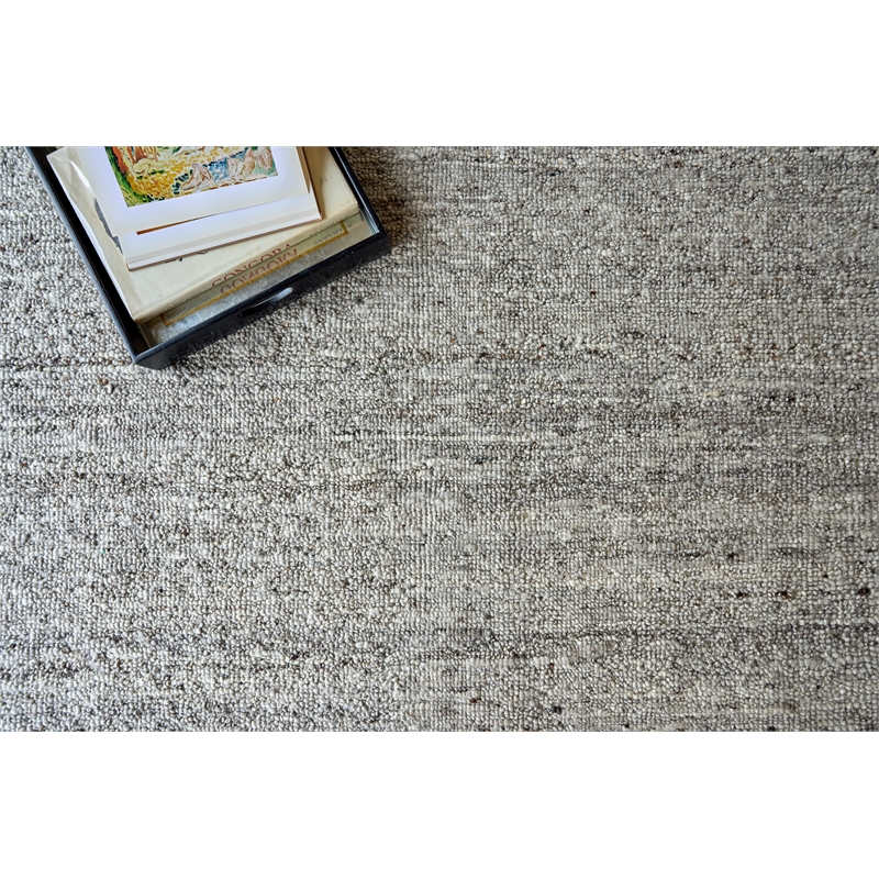Sorrento Flatweave New Zealand Wool Gray 9'x12' Area Rug