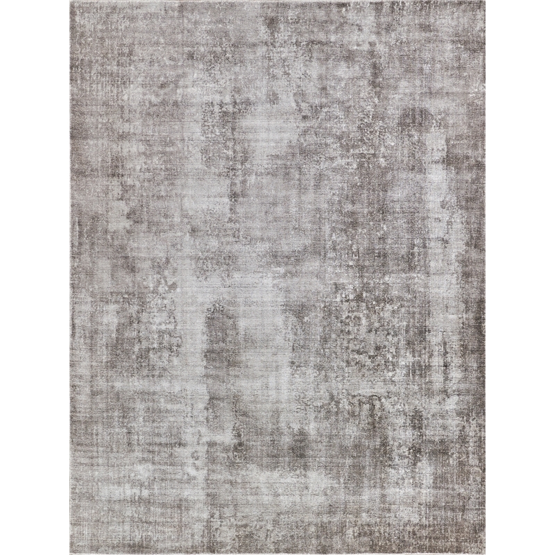 Stone Wash Gazni Handloomed Wool/Bamboo Silk Taupe 4'x6' Area Rug
