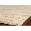 Sumo Shag Hand-Knotted New Zealand Wool Ivory 5'x8' Area Rug