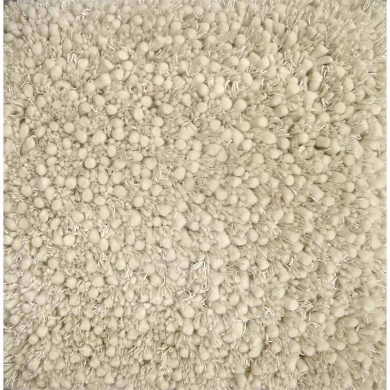 Sumo Shag Hand-Knotted New Zealand Wool Ivory 5'x8' Area Rug