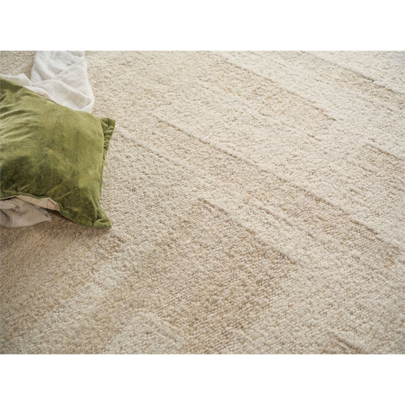 Sunstone Flatweave Wool Ivory/Cream 10'x14' Area Rug