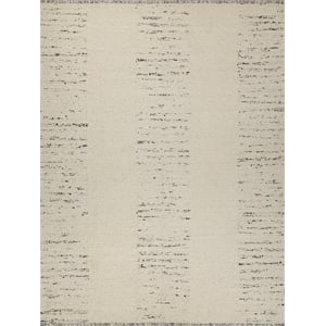 Sunstone Flatweave Wool Ivory/Black 6'x9' Area Rug