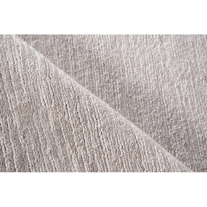 Tangaro Handloomed Bamboo Silk/Banana Silk Light Silver 12'x15' Area Rug