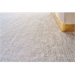 Tangaro Handloomed Bamboo Silk/Banana Silk Light Silver 2'x3' Area Rug