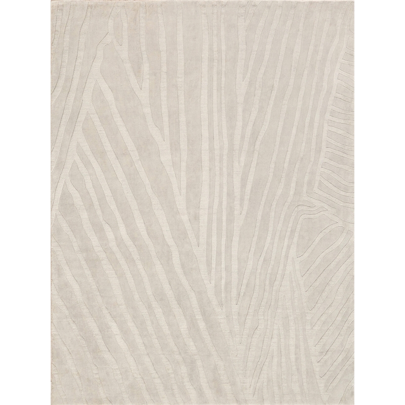Tempo Handloomed New Zealand Wool Light Silver 12'x15' Area Rug