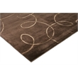 Super Tibetan Hand-Knotted Wool/Bamboo Silk Chocolate 9'x12' Area Rug
