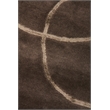 Super Tibetan Hand-Knotted Wool/Bamboo Silk Chocolate 9'x12' Area Rug