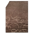 Super Tibetan Hand-Knotted Wool/Bamboo Silk Chocolate 9'x12' Area Rug